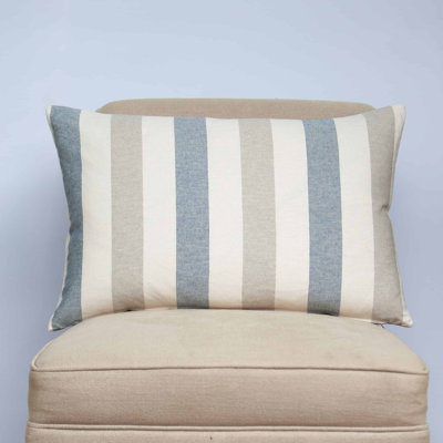 Striped Blue Cushion