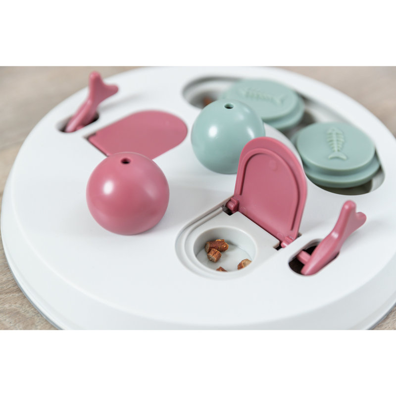 Interactive Round Flip Board Puzzle Toy for Cats and Dogs