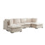 Canapé modulaire avec repose-pieds Donoghue