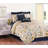 Natural Home Blue/Yellow/Gray/White Cotton Reversible Quilt Set-680028191