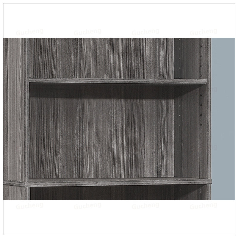 Stylish 6-Tier Laminate Bookshelf With Adjustable Shelves, Perfect For Office And Bedroom Organization, Gray