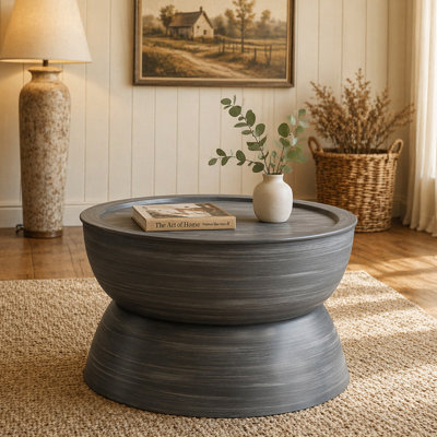 METAL HAMMERED COFFEE TABLE