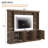 97.4" Mid-Century 4-Piece Entertainment Center with Adjustable TV Stand and Bookshelf for TVs Up to 70"-1982017408