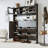 On-trend Multifunctional Tipping Bucket Shoe Cabinet With Storage Shelf & 6 Flip Drawers-463477721