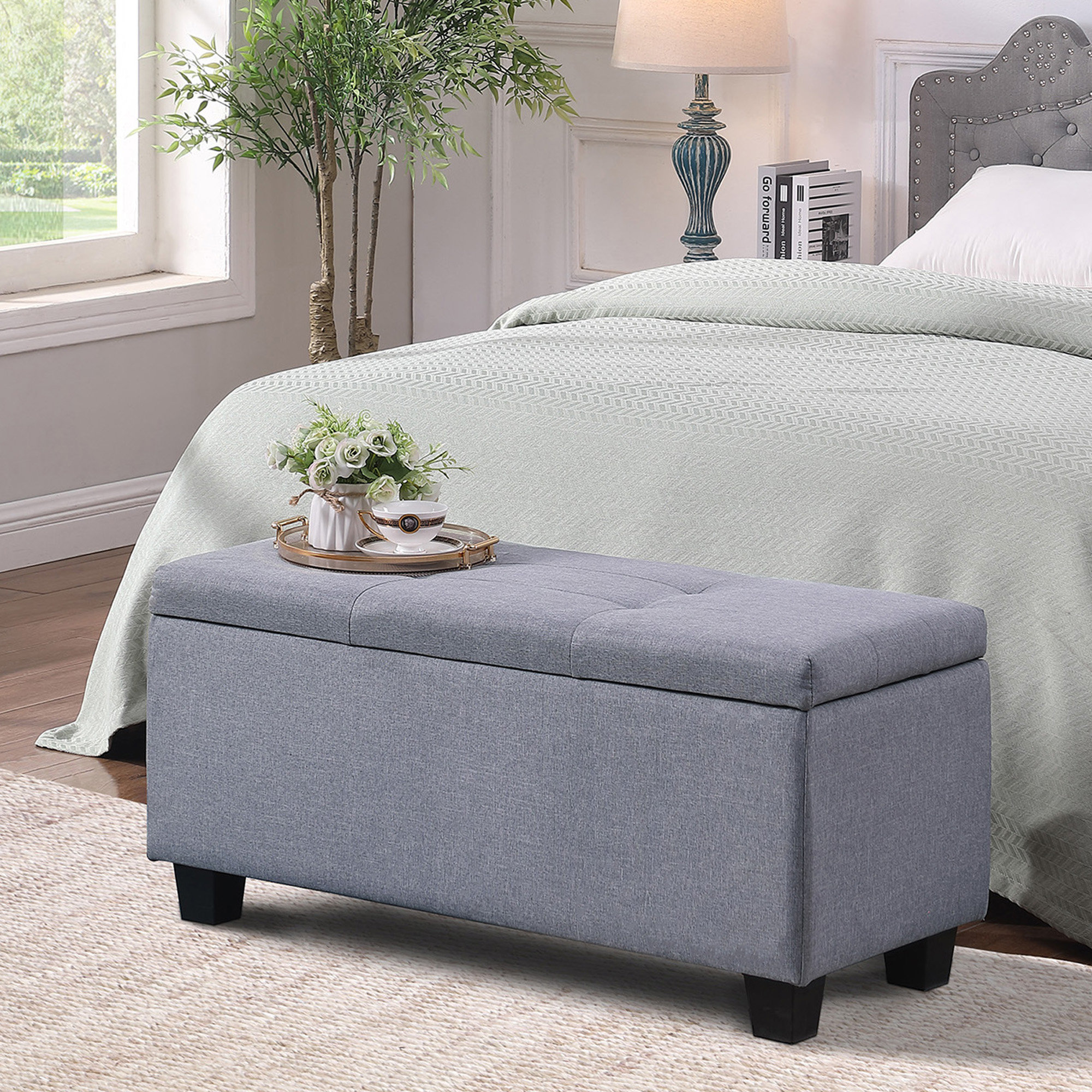 Latitude Run® Upholstered Ottoman | Wayfair