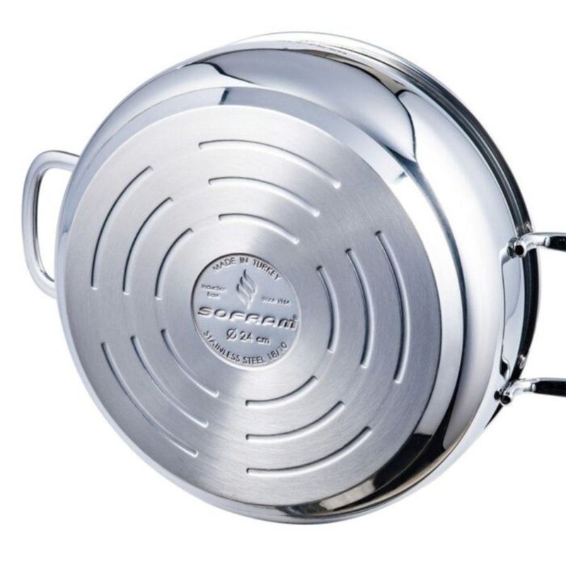 SOFRAM Stainless Steel Stock Pot, 3.2 qt.