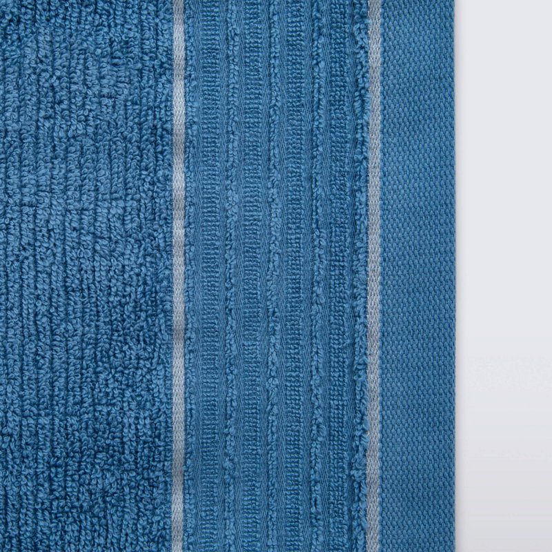 Serviette de bain 100% coton Ebbonie, Bleu marine