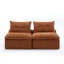 Canapé modulaire en chenille 2 places-366856555