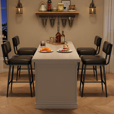 Faux Leather Accent Chair