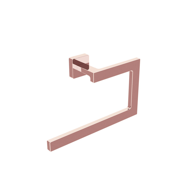 Dado Towel Ring, Polished Rose Gold
