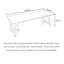 Table de salle à manger en bois massif Minimalist: plateau très long et base simple-1148771205