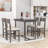 Bogazi 5-Piece Dining Table Set with Rectangular Dining Table and 4 Dining Chairs-1750796917