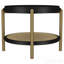 Table de bout ronde noire