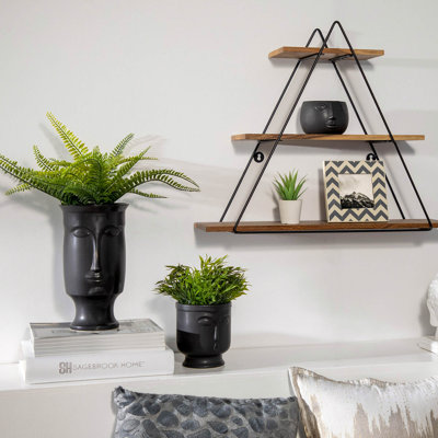 Vase moderne en céramique élégant et élégant avec support pour la maison ou le bureau