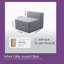 Fauteuil d'appoint / repose-pieds Velvet Cube-1825008223