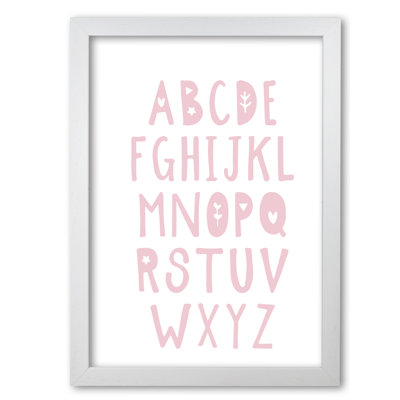 Baby Pink Alphabet - Painting