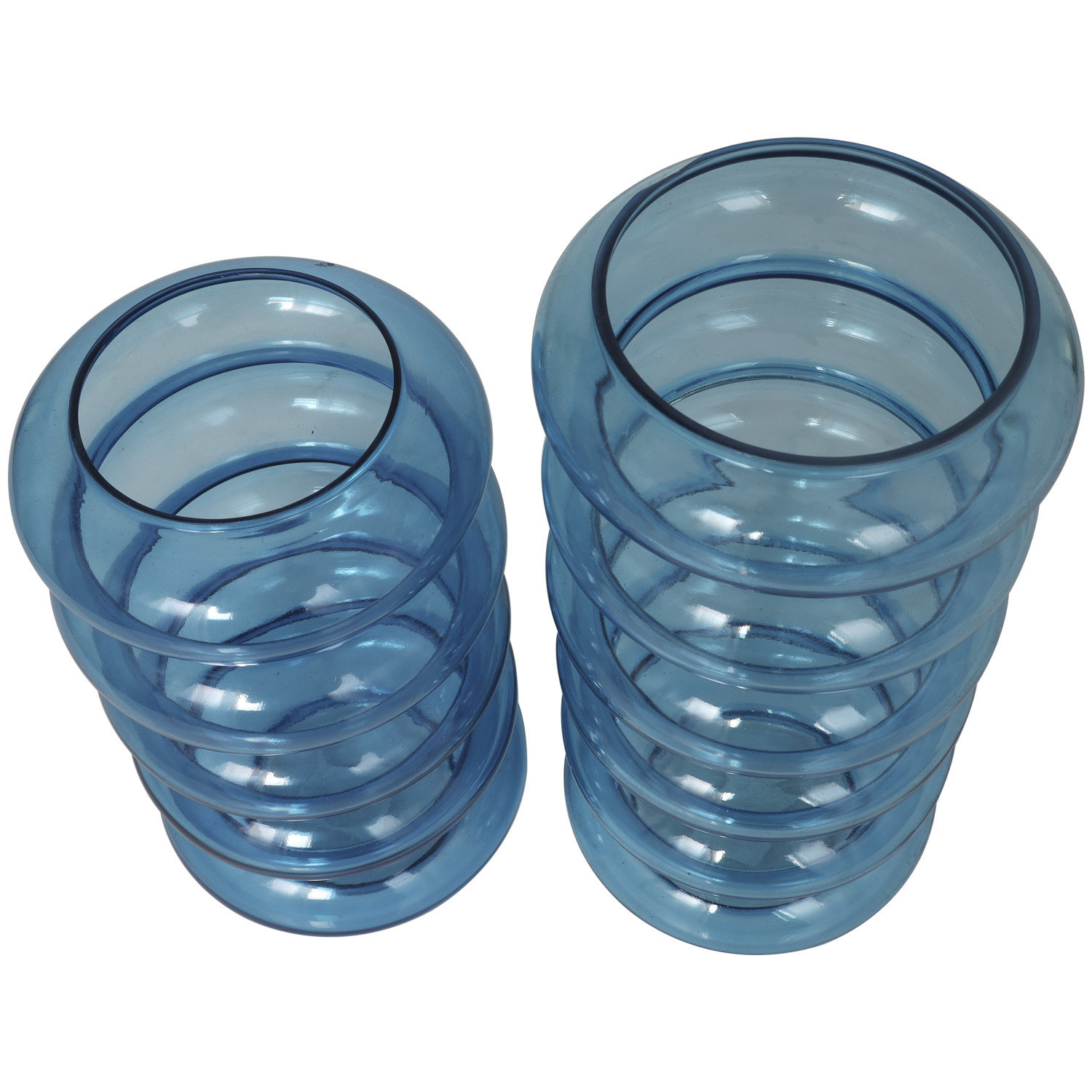 Glass Table Vase, Blue
