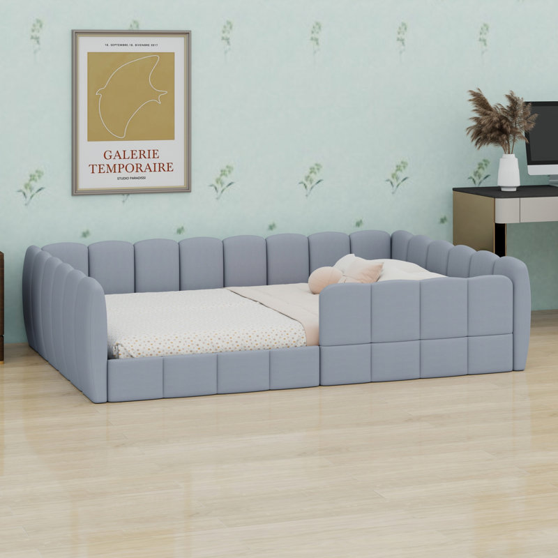 Lit tapissier Minimalist Luxury, Gris
