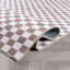 Tapis d'intérieur antidérapant, lavable à la machine, à damier miniature, couleur noyer.-1002931528-1002931529