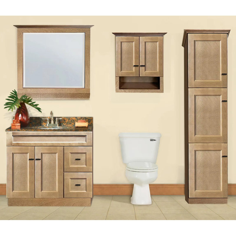 Shaker Bathroom Wall Cabinet In Sand