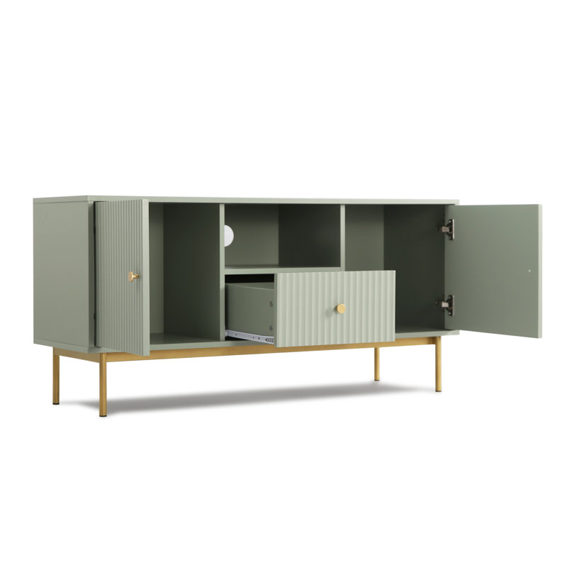 Aggri TV Stand for TVs up to 88", Green