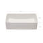 Lavabo de salle de bain rectangulaire en céramique blanche 21 po x 13 po, meuble-lavabo moderne pour comptoir pour salle de bain contemporaine