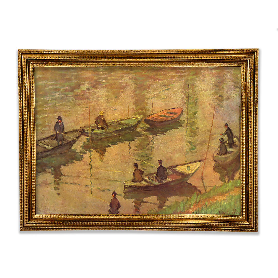 Monet Fischer an der Seine bei Poissy - Einzelne Bilderrahmen Kunstdrucke