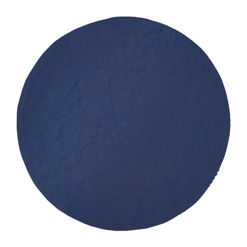 Blue and Beige Beaded Circular Placemats Set of 4