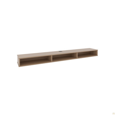 71" Wide 3-Shelves Floating Tv Stand,Wall Mounted,  Media Console Entertainment Center With Cable Management