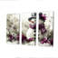 «White Winter Wonder Accents With Purple - Christmas Snowman», ensemble d'art mural-107191119-107191121