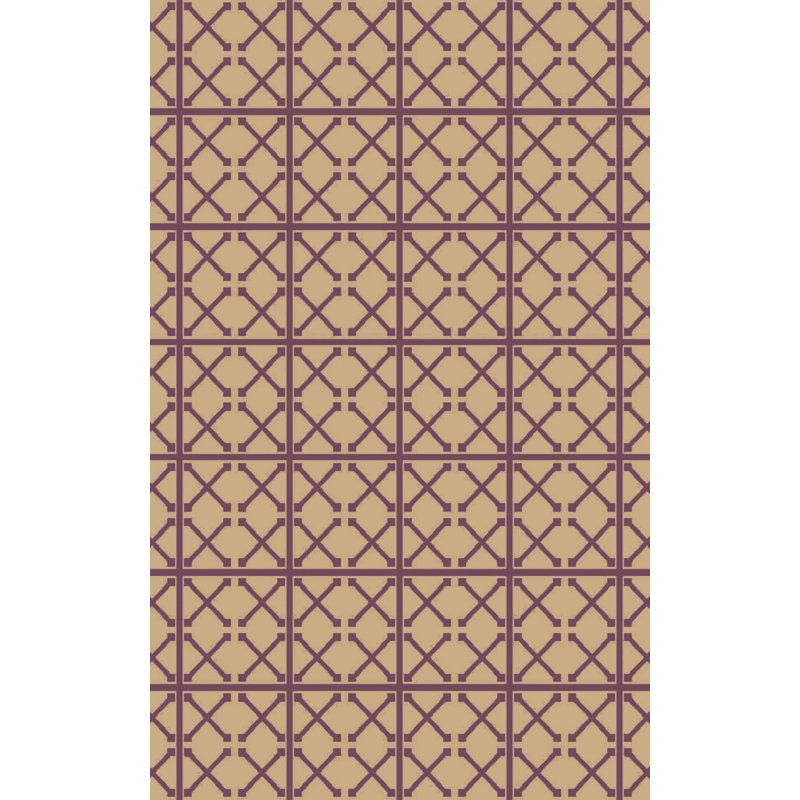Tapis beige / magenta en jute tissé à la main Karling, Rectangle 2 pi x 3 pi
