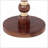 Mango Wood Round End Table,Honey+Gold