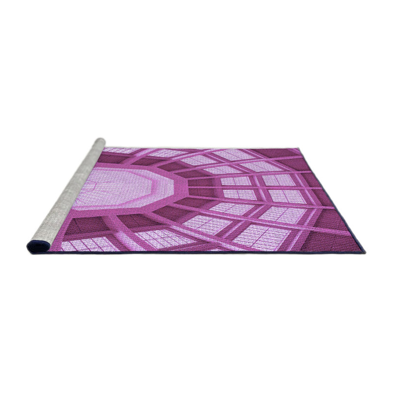 Tapis 100% à motifs lavables à la machine 2989 PUR, Rond 3 pi