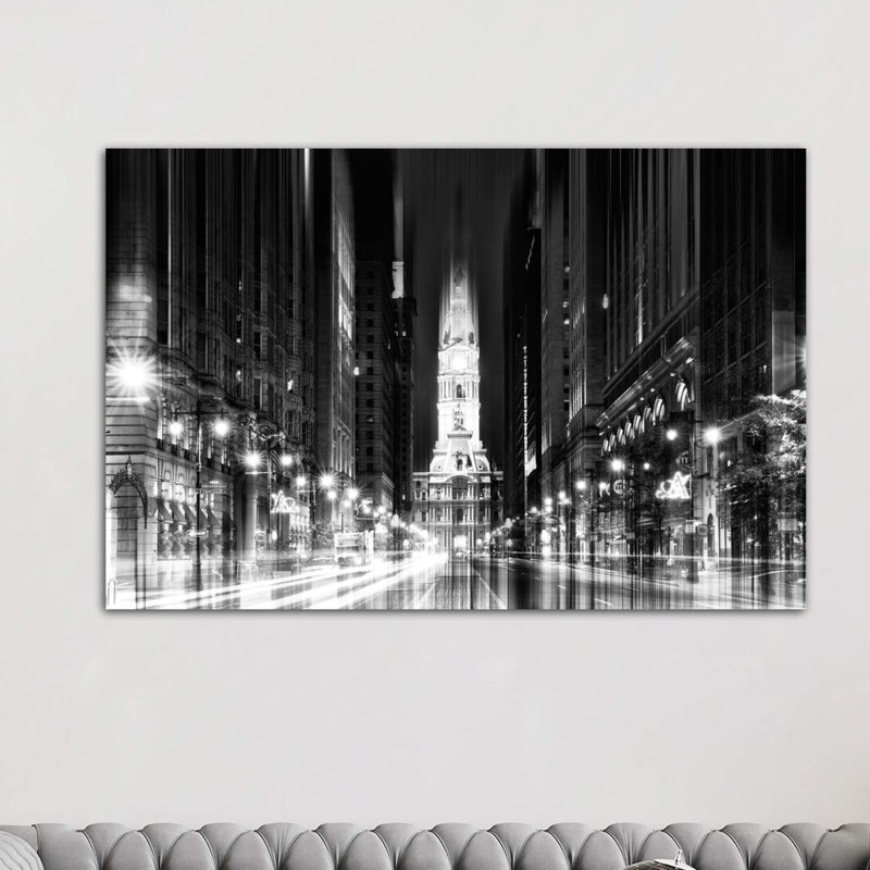 « city hall-philadelphia » par philippe hugonnard,-impression photo, Toile tendue, H 18 po x l 26 po x P 1,5 po