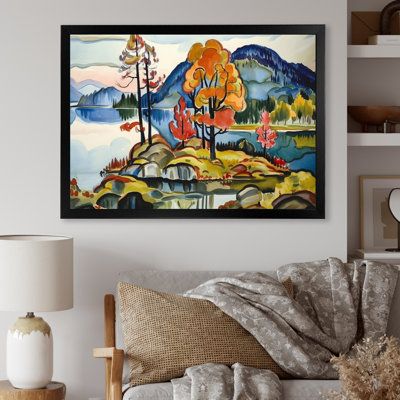 Peinture d'automne «Mountain Beauty Serenity»