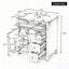 Meuble-lavabo autoportant avec lavabo, 3 tiroirs et tablette réglable-130000217-130000221