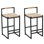 Ensemble deux pièces avec dossier - chaise de bar en corde tissée, cuisine, maison (corde arrière)