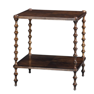 Table de bout avec rangement en bois massif Essential