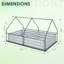 72.4" X 37.4" X35.8" Small Greenhouse