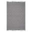 Tapis tissé à la machine Naar Guros, gris / blanc / géométrique-417033287