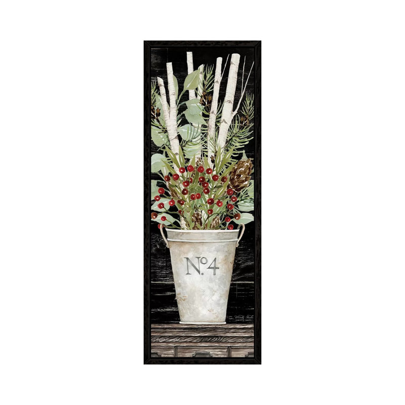 No. 4 Christmas by Cindy Jacobs - Panoramic Print on Canvas, 91.44cm H x 20.32cm W x 3.81cm D, Black Framed Canvas