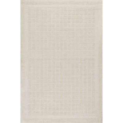 Fritz Checkered Wool Area Rug