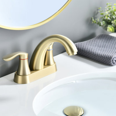 Robinet de salle de bain à 2 poignées et robinet à 2 poignées avec bonde escamotable