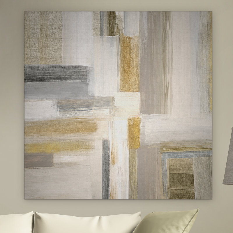 « fields i », reproduction de peinture à l’huile sur toile tendue, H 40 po x l 40 po x P 1,5 po