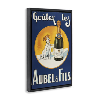 Cadre flottant pour chien et vin, design par Marcus Jules