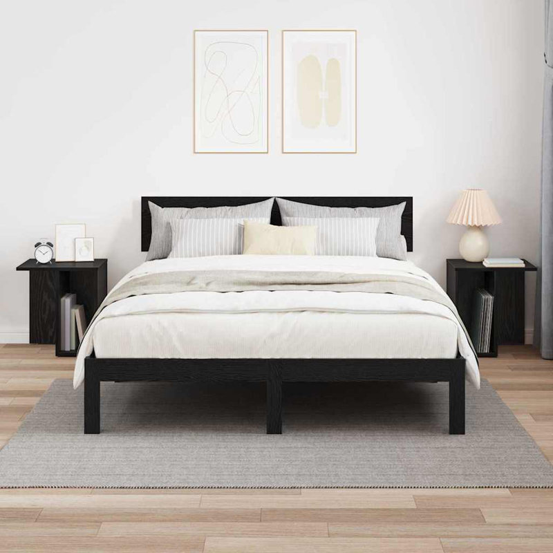 End Table, Black Oak