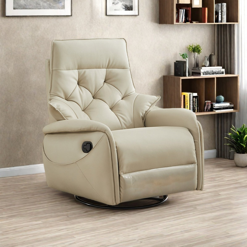 Fauteuil inclinable pivotant à 360 °, Beige gris