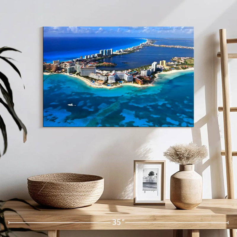 Vue aérienne de Ravi Cancun, H 16 po x l 24 po