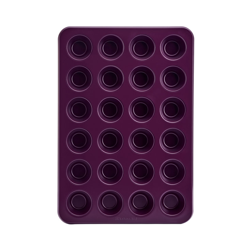 24-Cup Nonstick Aluminized Steel Muffin Pan, Beetroot, Beetroot