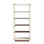 79'' H x 36'' W Solid Wood Etagere Bookcase